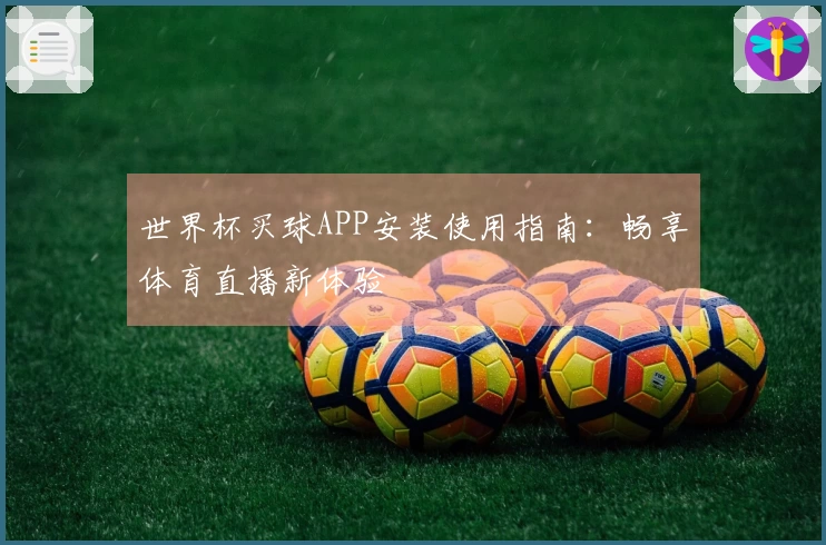 世界杯买球APP安装使用指南：畅享体育直播新体验
